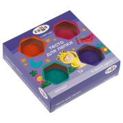 Тесто для лепки Гамма «Малыш», 04 цвета, 240г, яркие цвета, картон. упаковка new