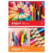 Альбом для рисования 40л., А4, на скрепке BG «Рисуем карандашами»