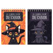 Скетчбук 60л., А6 BG «Чародей», на гребне, глянцевая ламинация, 120г/м2