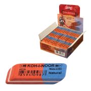 Ластик KOH-I-NOOR прямоугольный, скошенные углы, 42х14х8 мм, красная/синяя